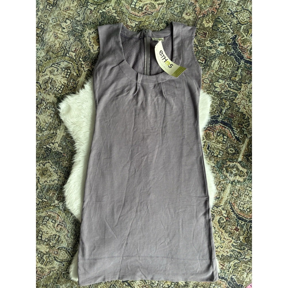 Ethos‎ Paris Colleen Dusty Lavender Women's Dress Size S NWT Scoop Neck A Line